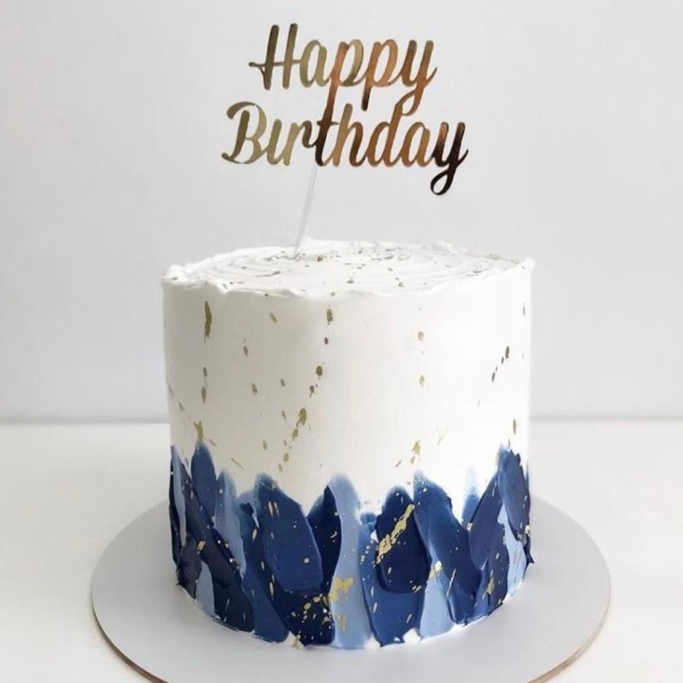 Birthday Cakes | Blue birthday cakes, Pretty birthday cakes, Birthday cakes  for men