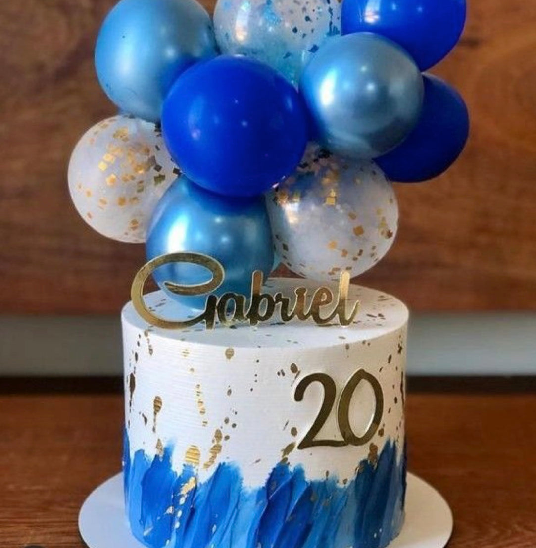 Ensemble De Boules De Décoration De Gâteau D'Anniversaire, Sphères De 2 à 4cm, à Faire Soi-Même, Pour Ix, Mariage, 20 Pièces
