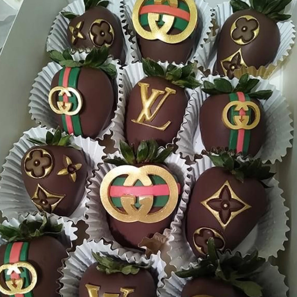 LV Louis Vuitton Theme Chocolate Covered Pretzels Treats - The