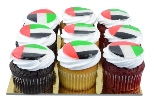 UAE Flag Cupcakes - Dubai