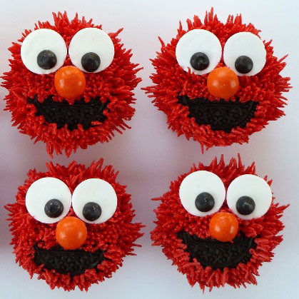 Elmo Sesame Street Cupcakes - Dubai