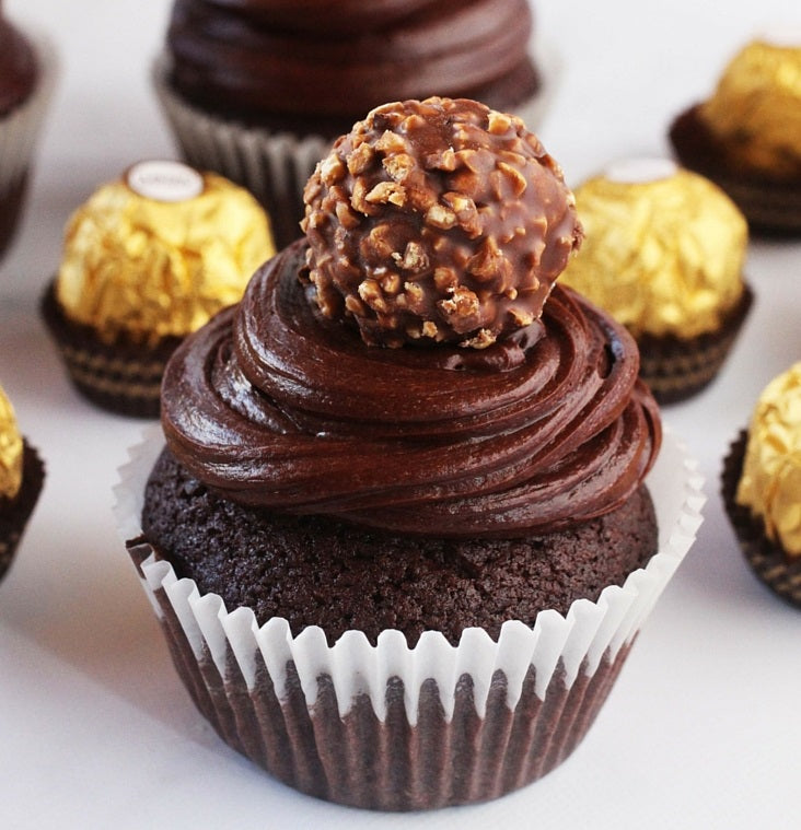 Chocolate Ferrero Cupcakes