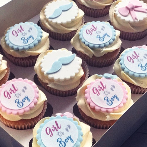 Gender Reveal Cupcakes Dubai