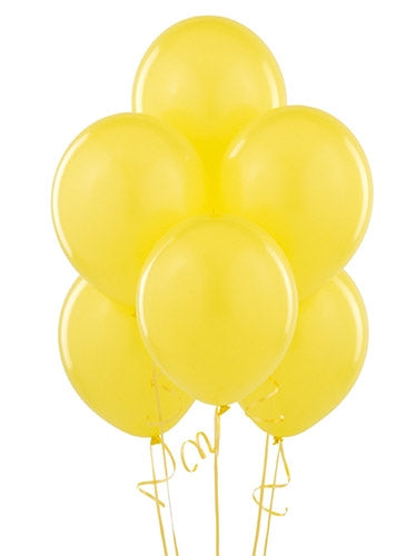 Yellow Helium Inflated Latex Balloons Dubai