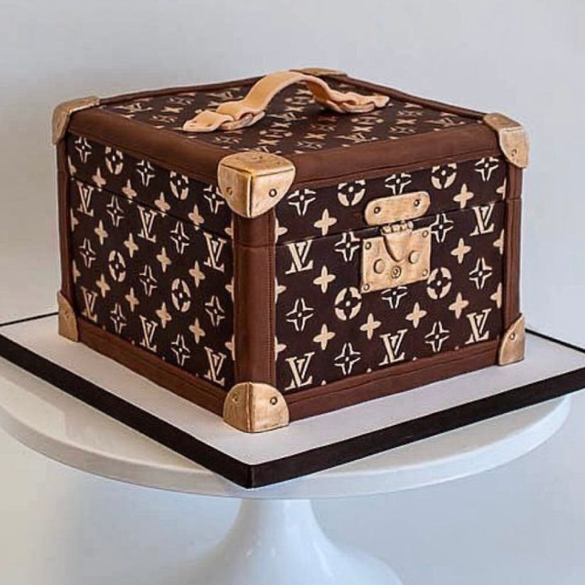 Gold Dripping Louis Vuitton Cake  Da Cakes Houston