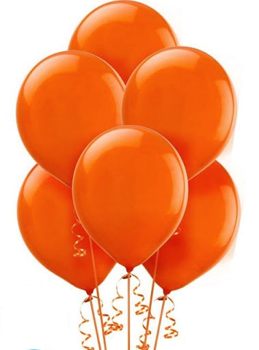 Orange Helium Balloons Dubai