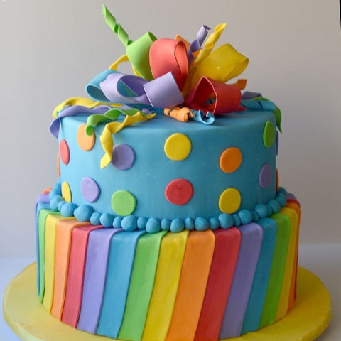 Rainbow Color Cake - Dubai