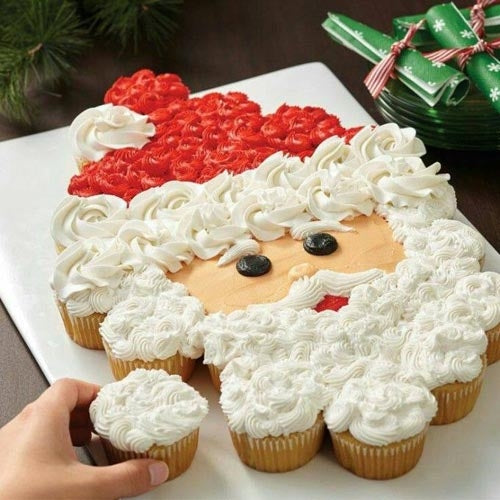 Christmas Santa Cupcakes - Dubai